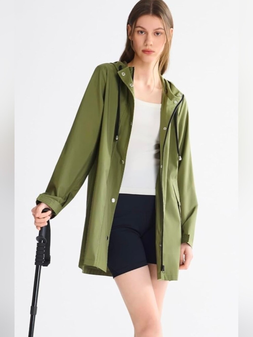 NIB Orolay Raincoat W/ Hood Waterproof Lightweight Windbreaker Jacket XXL Hiking - Picture 5 of 9